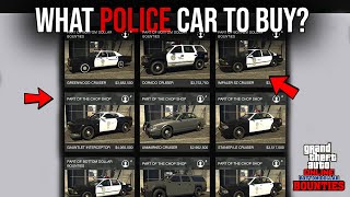 GTA Online POLICE CARS Comparison  Unlock Trade Prices [upl. by Metabel617]