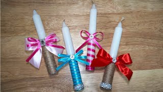 Baptism Candle Ideas  Debut Candles  Tutorial [upl. by Valry360]