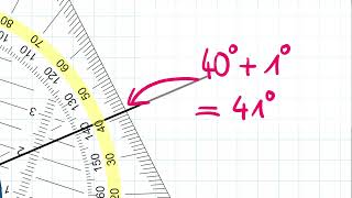 Winkel messen – So misst du die Weite bzw Größe eines Winkels [upl. by Enahsed310]