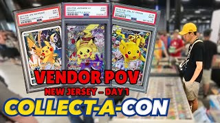 POKEMON VENDOR POV  Day 1 Edison NJ Collect A Con 2024 [upl. by Drucill469]