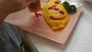 AKIHABARA MAID CAFE メイドカフェで萌えオムライス MAID made OMURICEomelette with tomato・rice [upl. by Naihtniroc397]