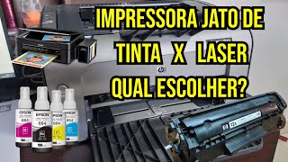 Impressora Laser ou Jato de Tinta  Qual impressora escolher Como funciona [upl. by Sassan]