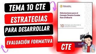 PASO A PASO TEMA 10 ESTRATEGIAS PARA DESARROLLAR LA EVALUACIÓN FORMATIVA [upl. by Marentic]