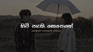 Himi Nathi Senenhe SlowedReverb  lyrics  M Status [upl. by Rriocard]