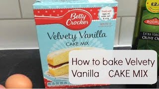 Vanilla velvet cake mix tutorial [upl. by Prudy]