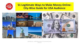 51 Legitimate Ways to Make Money Online CityWise Guide for USA Audience [upl. by Kalila]