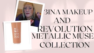 Trying 3ina makeup and the NEW Revolution Metallic Muse Collection [upl. by Amelia833]