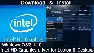 How To Download Intel HD Graphics driver amp Install For Laptop amp Desktop [upl. by Thunell]