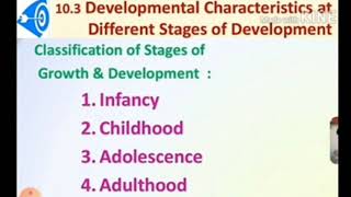 Development characteristic of different stage of development and growth [upl. by Yenreit183]