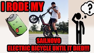 How Long Does A Sailnovo E Bike Battery Last [upl. by Joktan]