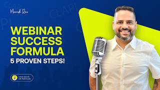 GREAT WEBINAR BUT NO CONVERSIONS  HERE ARE  5 STEPS TO BOOST YOUR WEBINAR 🚀 in 2025  MANISH RAO [upl. by Swetlana]