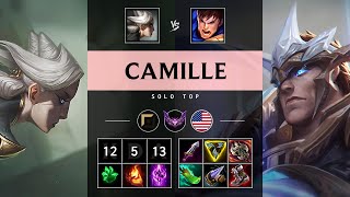 Camille Top vs Garen Legendary  NA Master Patch 1420 [upl. by Lirbij]