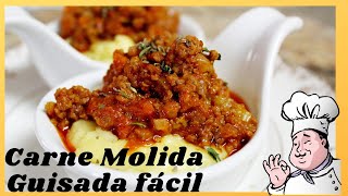 CARNE MOLIDA 🥘 Recetas de Cocina Fácil y Rápido [upl. by Burgener]