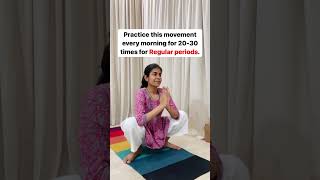 Yoga for irregular periods yoga periods irregularperiod yogawithbhumikaa [upl. by Alleoj]