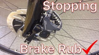 How To Stop Brake Rub Shimano Road Disc Brakes [upl. by Herzog]