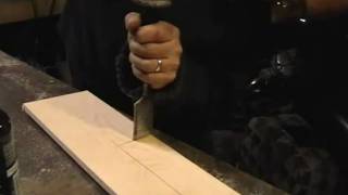 Sash Window Pocket cutting with a chisel [upl. by Anastasius]