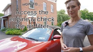 Porsche Boxster Engine Access amp Air Filter Check  Step by step process [upl. by Nylinnej]