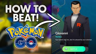 HOW TO BEAT GIOVANNI in POKEMON GO NOVEMBER 2021 [upl. by Neeluj]