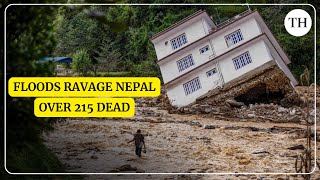 Nepal ravaged by floods and landslides over 215 dead [upl. by Pattison]