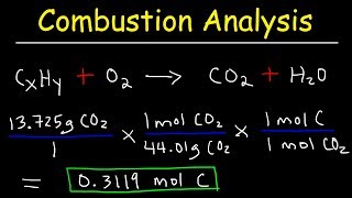 Introduction to Combustion Analysis Empirical Formula amp Molecular Formula Problems [upl. by Nitaf]