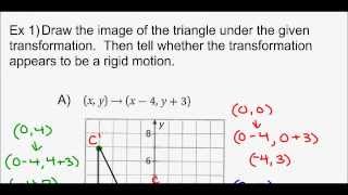 Geometry  Unit 2 Lesson 1 Transformations and Rigid Motion [upl. by Ayanahs]