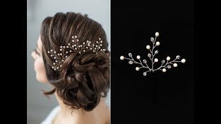 Hair Pins for Hairstyle Hair Vine Accessory Hair comb EASY DIY [upl. by Bej584]