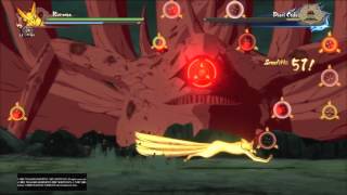 NARUTO SHIPPUDEN Ultimate Ninja STORM 4  Kyuubi amp Hachibi vs Juubi Rank S [upl. by Starkey]