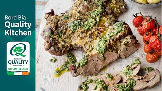 Butterfly Leg of Lamb with a Herb Crust and Salsa Verde [upl. by Aitnic]