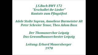 Bach Kantate BWV 172 Erschallet ihr Lieder Erhard Mauersberger LP 1970 [upl. by Atived78]