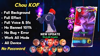 NEW Script Skin Chou Kof Iori Yagami  Full Effect Voice No Password  Chou Kof Skin Script  FIXED [upl. by Inahet]