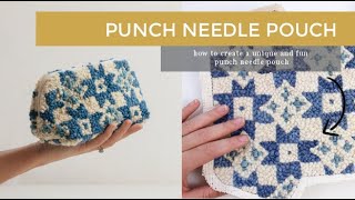 Punch Needle Pouch Tutorial [upl. by Vasiliu]