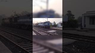 WDM3D  WDG3A skipping Vishrambag railway station with high honking [upl. by Yebba]