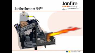 Janfire NH self cleaning pellet burner [upl. by Ayra]