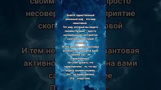 цитатадня квантовыймир реальность иллюзия жизнь здесь сейчас сегодня [upl. by Ennairek381]