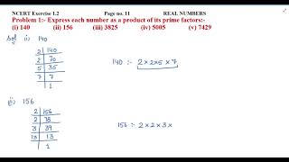 Express each number as a product of its prime factorsi 140 ii 156 [upl. by Bathilda]