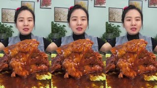 Mukbang Yang Zai Food  Eat Braised Lamb Neck [upl. by Janeva999]