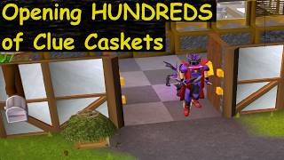 Opening Hundreds of Clue Caskets  Old School RuneScape [upl. by Sudoeht]