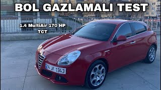 Bol Gazlamalı Alfa Romeo Giulietta  14 MultiAir 170 HP TCT  Performans Ve Viraj Testi  220KMH [upl. by Garda]