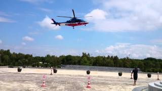 Helicopter landing Regnum Carya Golf resort Belek [upl. by Hauck]