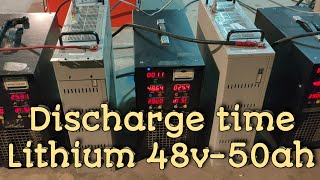 How to Discharge time lithium 48V 50Ah Lithium batteries [upl. by Ubana]