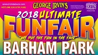 LONDON FUNFAIR IN BARHAM PARK WEMBLEY 2018 [upl. by Lougheed444]