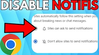 How To Disable and Turn Off Notifications in Google Chrome – Full Guide [upl. by Templa]