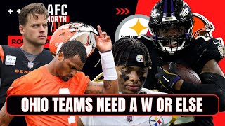 BENGALS amp BROWNS NEED A W ARE THE RAVENS LEGIT WILL THE STEELERS BOUNCE BACK [upl. by Relyc302]