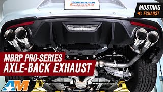 20152017 Mustang GT MBRP AxleBack Exhaust Kit With 4quot Tips Installation [upl. by Eoin6]