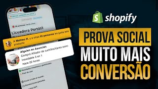 Como adicionar gatilhos de prova social na página do produto Shopify  Tema Convertelatam [upl. by Yasmar]