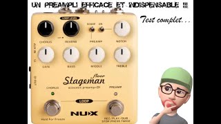 Nux Stageman Floor Preamp  Test et avis [upl. by Boycey618]