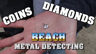 Metal Detecting Teknetics Patriot in Salt Water Plus Diamonds [upl. by Rie]