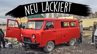 Die richtige LACKIERUNG für meinen UAZ BUCHANKA in Bishkek  EP 2 [upl. by Valenta]