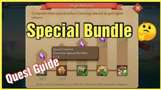 How To Purchase Special Bundle  Lords Mobile [upl. by Nosretep]