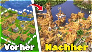 Ich Habe Ein GANZES Villager Dorf in Minecraft Transformiert 200h [upl. by Eillor]